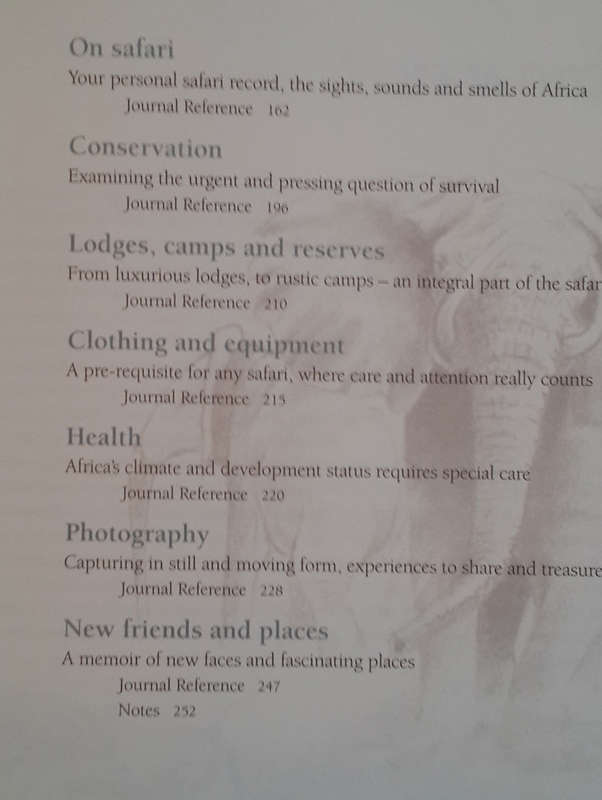 African Safari Journal - Millennium Edition