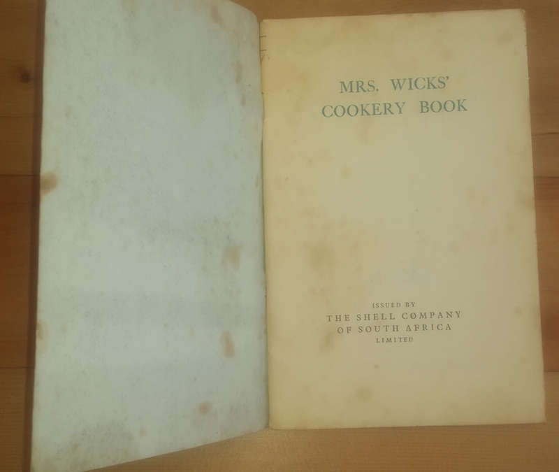 Mrs Wicks' Cookery Book