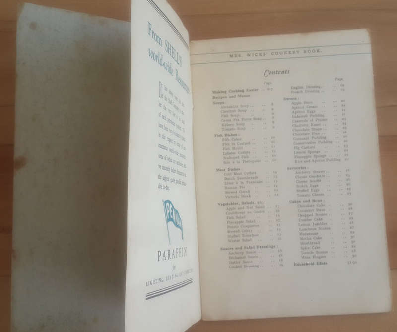 Mrs Wicks' Cookery Book