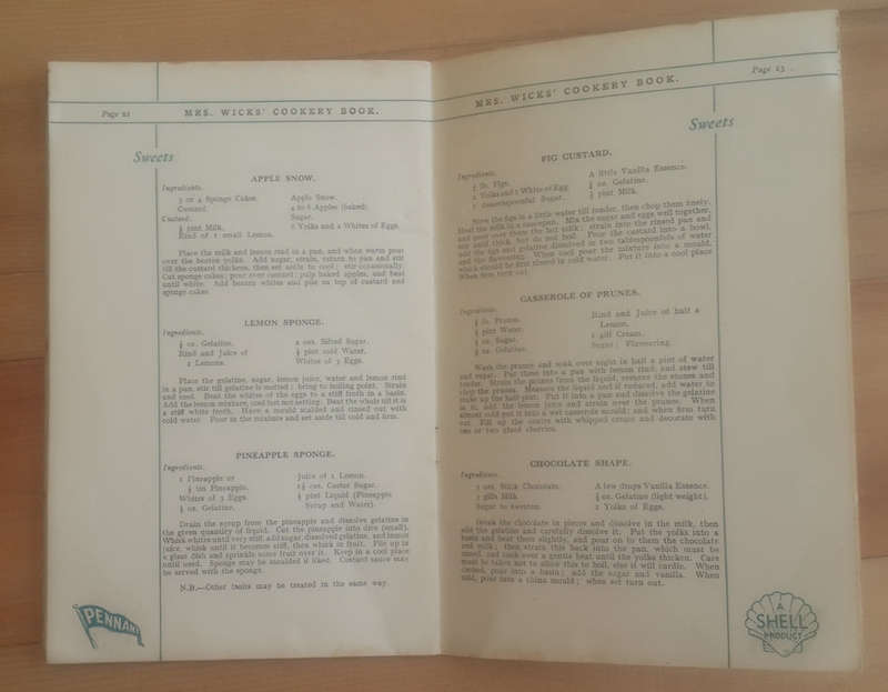 Mrs Wicks' Cookery Book