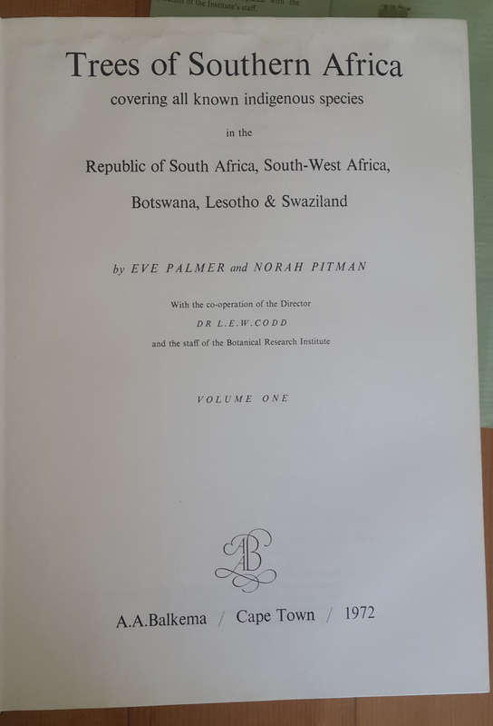 Trees of Southern Africa Volume 1 (Eve Palmer and Norah Pitman)