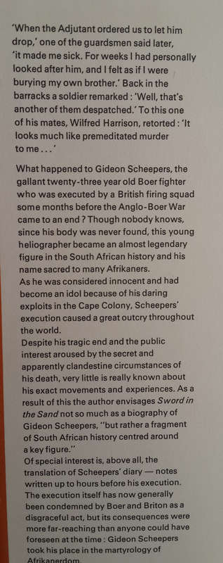 Sword in the Sand : The Life and Death of Gideon Scheepers (Johannes Meintjes)