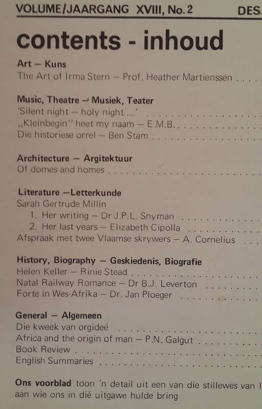 LANTERN JOURNAL OF KNOWLEDGE AND CULTURE TYDSKRIF VIR KENNIS EN KULTUUR VOL XVIII NO 2 DEC 1968