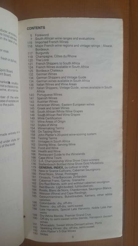 John Platter's South African Wine Guide 1983