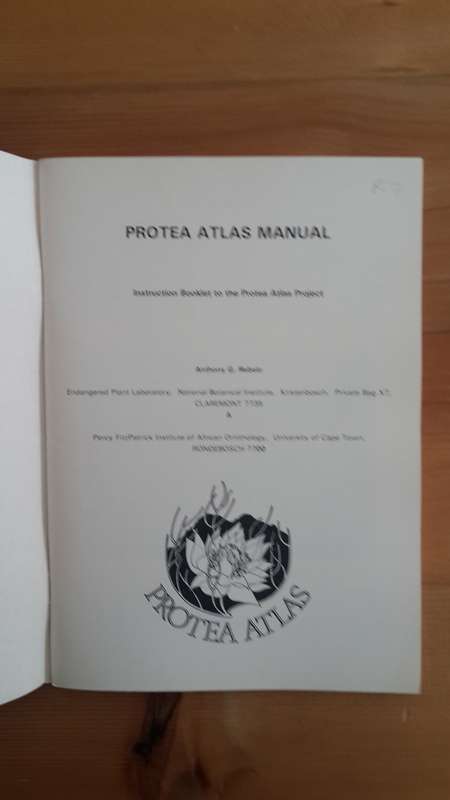 PROTEA ATLAS MANUAL: Instruction Booklet to the Protea Atlas Project