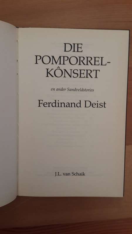 Die Pomporrel-kônsert en ander Sandveldstories (Ferdinand Deist)