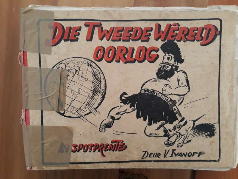 Die Tweede Wereldoorlog in Spotprente