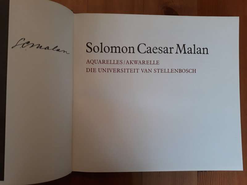 Solomon Caesar Malan - Aquarelles/Akwarelle - Die Universiteit van Stellenbosch