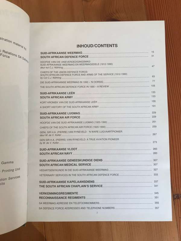 Suid-Afrikaanse Weermag Oorsig 1991 Review South African Defence Force