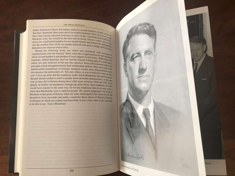 *INSCRIBED* The Great Betrayal: The Memoirs of Ian Douglas Smith
