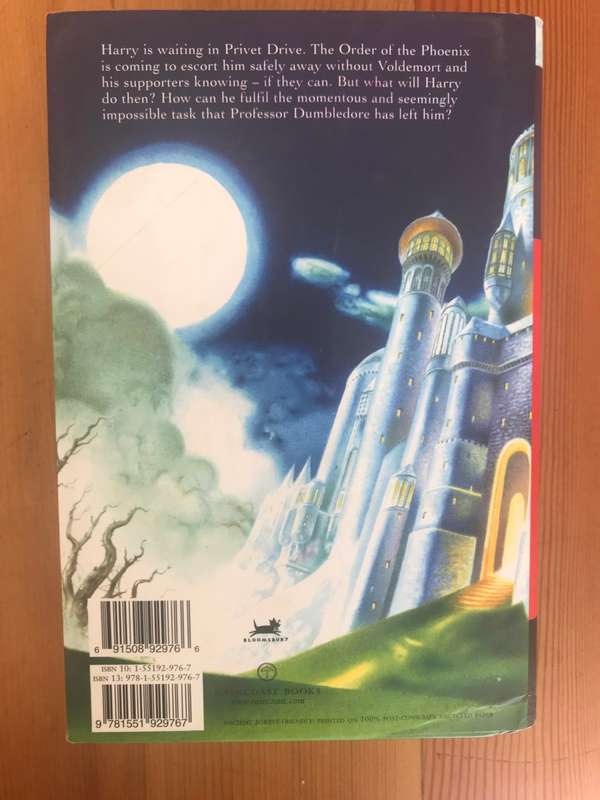 Harry Potter and the Deathly Hallows 1st Canadian Edition
