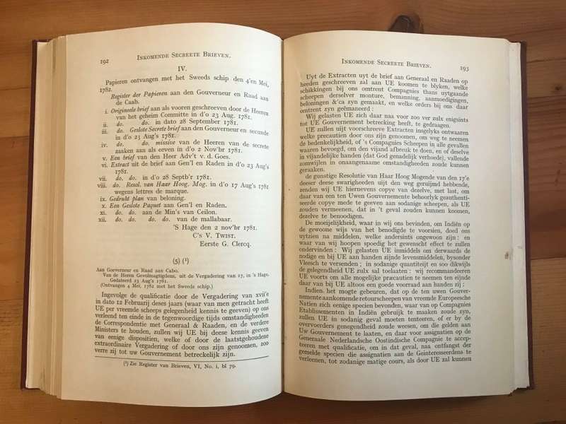 Kaapse Archiefstukken lopende over het jaar 1782 met de Secrete Correspondentie van 1778 tot 1782