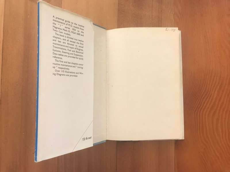 M. G. Cars, a practical guide to maintenance covering models from 1934