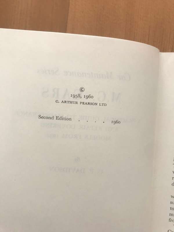 M. G. Cars, a practical guide to maintenance covering models from 1934