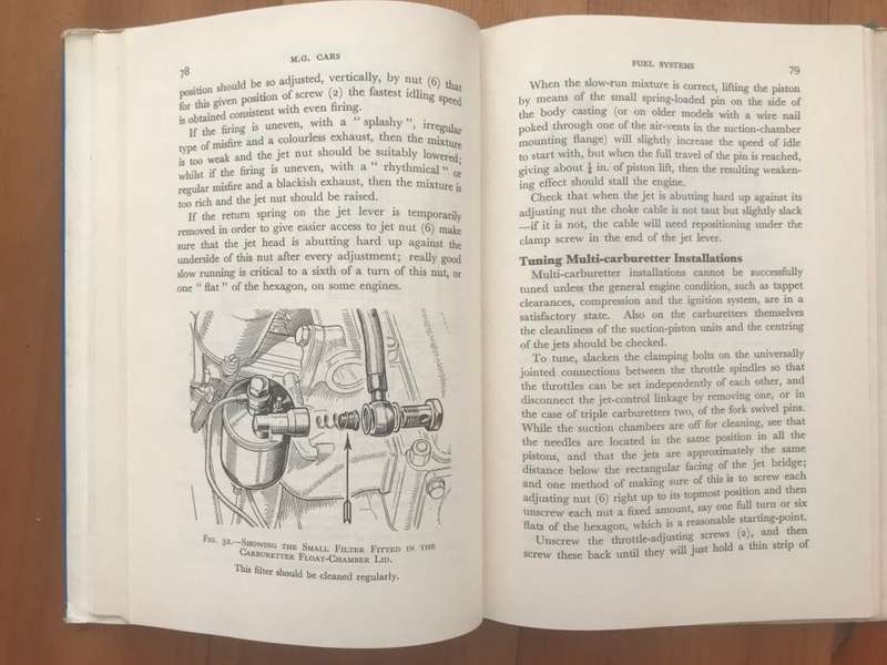 M. G. Cars, a practical guide to maintenance covering models from 1934