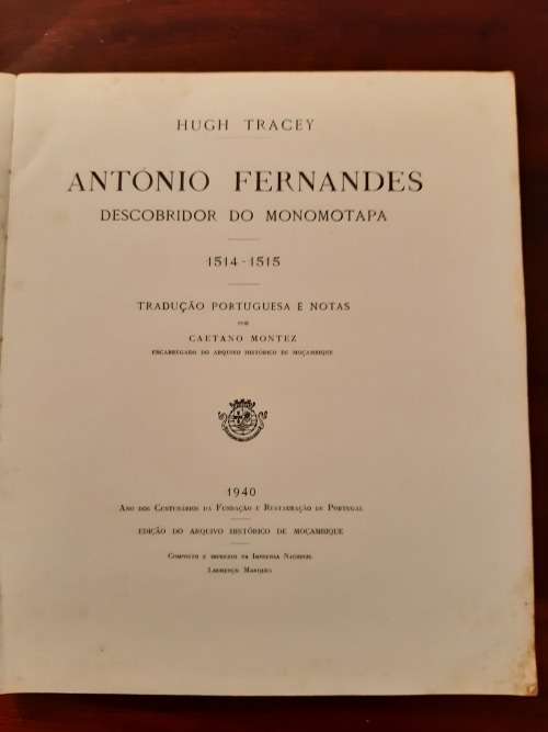 António Fernandes descobridor do Monomotapa - 1514-1515