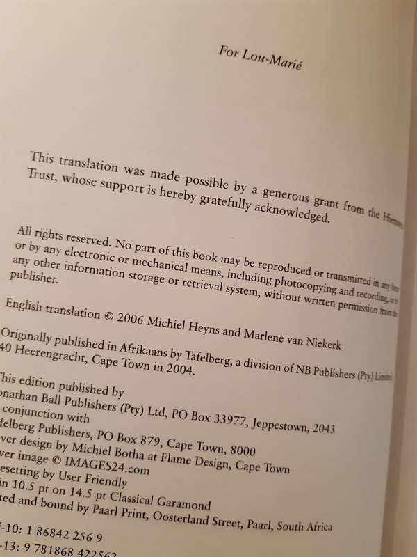 Agaat (English Translation)  by Marlene van Niekerk
