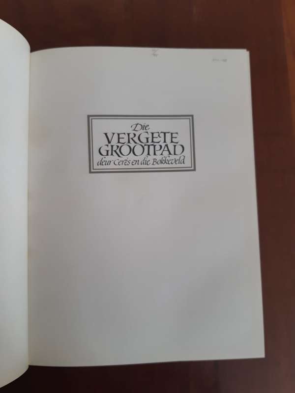 Die Vergete Grootpad deur Ceres en die Bokkeveld