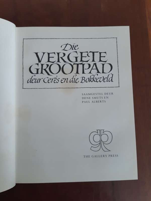 Die Vergete Grootpad deur Ceres en die Bokkeveld