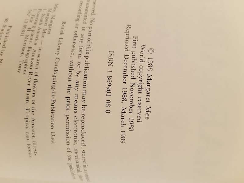 Margaret Mee In Search of Flowers of the Amazon Forests: Diaries of an English Artist Reveal the Bea