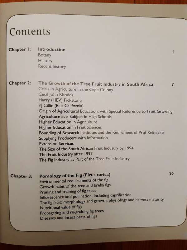 The Fig in South Africa - J. de V. Lötter