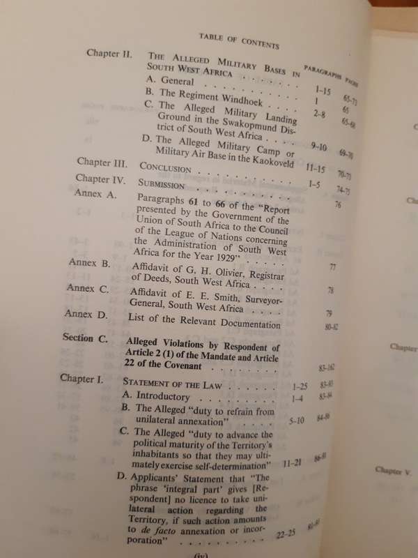 International Court of Justice. South West Africa Cases (Ethiopia and Liberia v. The Republic of Sou