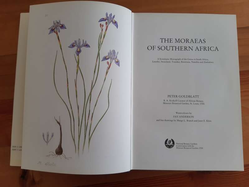 The Moraeas of Southern Africa: A systematic monograph of the genus in South Africa, Lesotho, Swazil