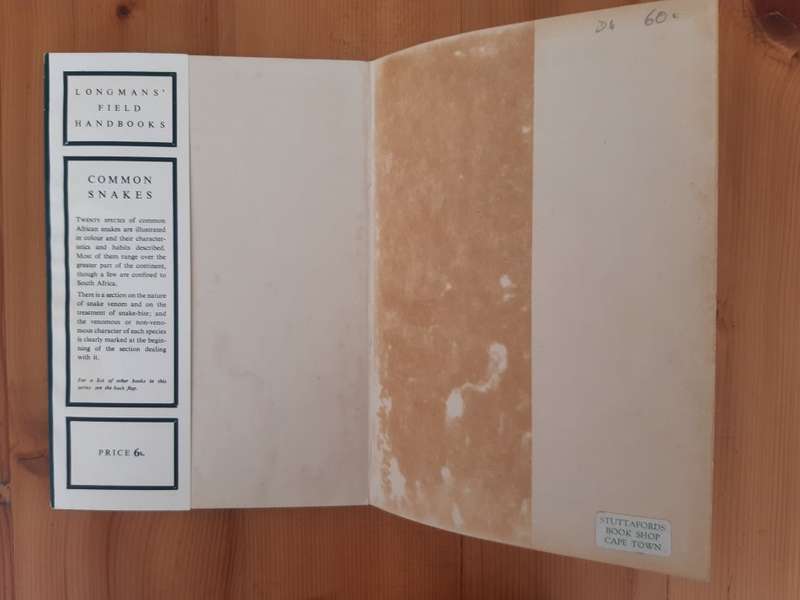 Common Snakes - Longmans' Field Handbooks