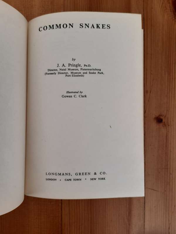 Common Snakes - Longmans' Field Handbooks