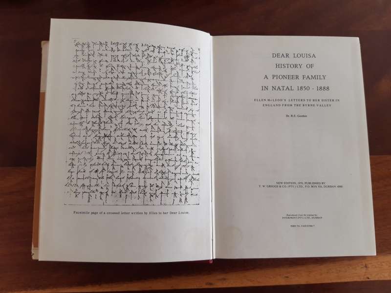 Dear Louisa: History of a Pioneer Family in Natal 1850 - 1888
