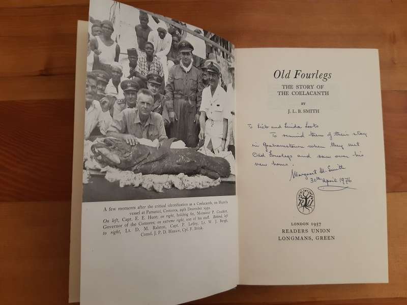 Old Fourlegs The Story of the Coelacanth (inscribed by Margaret Smith)