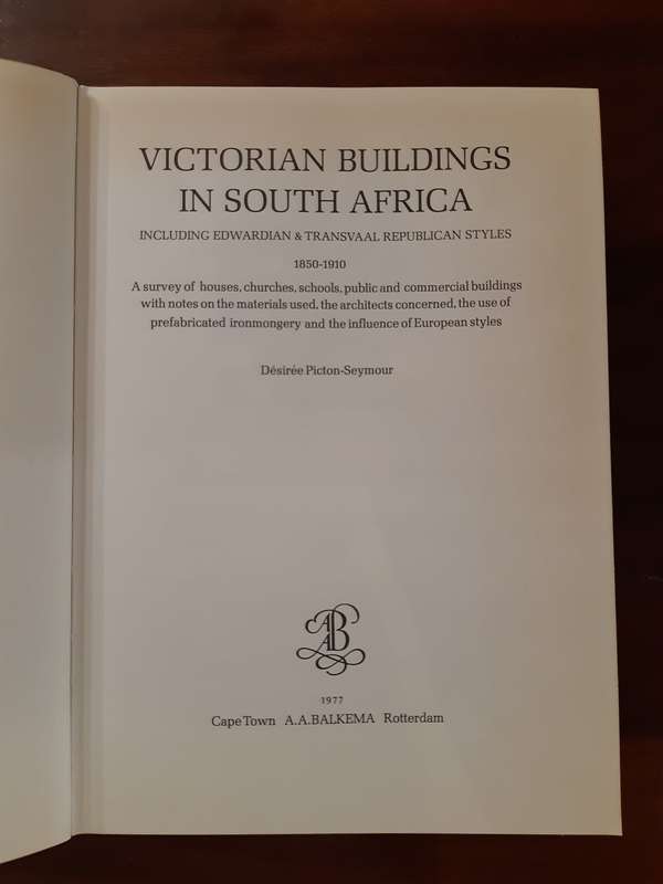 *HALF PRICE SALE!* *SIGNED* Victorian Buildings in South Africa: Including Edwardian and Transvaal