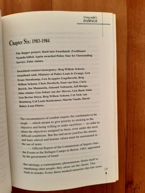 A long night`s damage: Working for the Apartheid State
