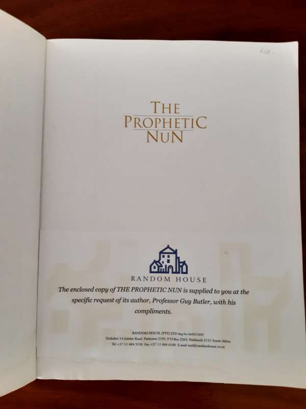 *HALF PRICE SALE!* *SIGNED* The Prophetic Nun