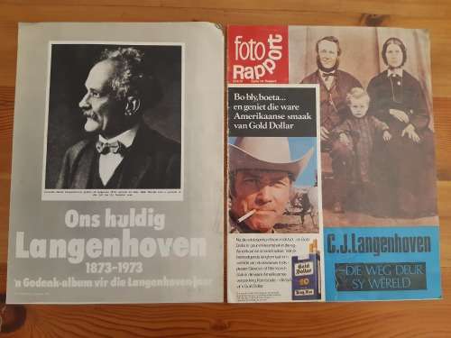 Huisgenoot bylae - Ons Huldig Langenhoven Foto Rapport Bylae - C J Langenhoven
