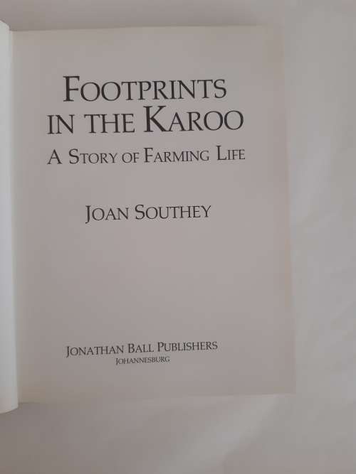 *HALF PRICE SALE!*  Footprints in the Karoo: A Story of Farming Life