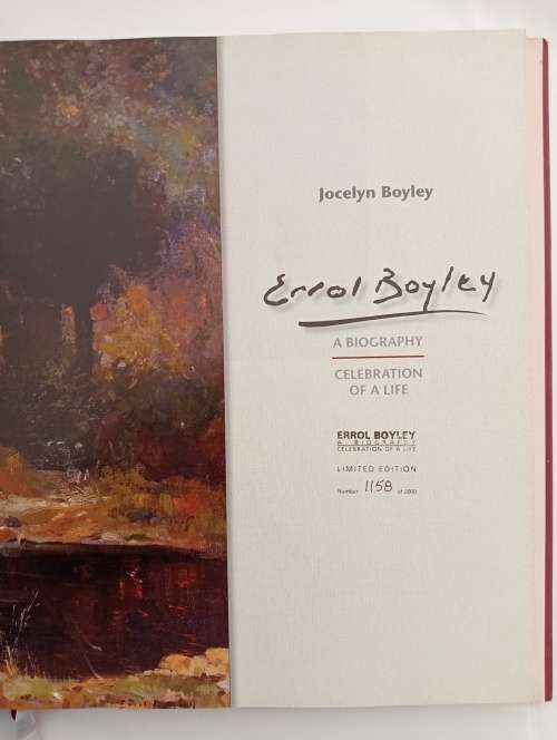*SIGNED* Errol Boyley : A Biography - Celebration of a Life