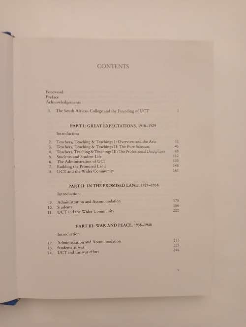 50% off April Fools Day Sale! The University of Cape Town 1918 - 1948: the Formative Years