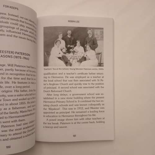 R50 SALE! for keeps: Articles on Hermanus history - worth keeping by Robin Lee