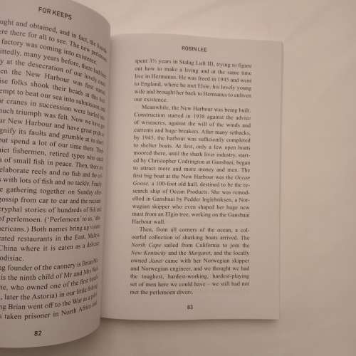 R50 SALE! for keeps: Articles on Hermanus history - worth keeping by Robin Lee