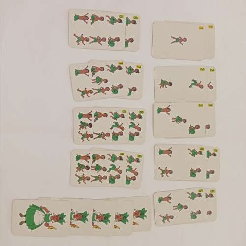 Original vintage 1960`s Ten Piccaninnies card game