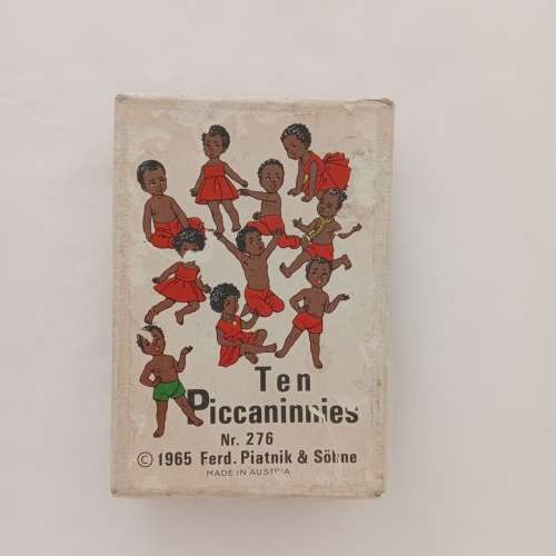 Original vintage 1960`s Ten Piccaninnies card game