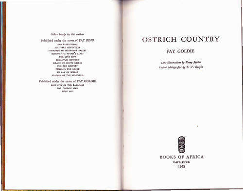 Ostrich Country by Fay Goldie