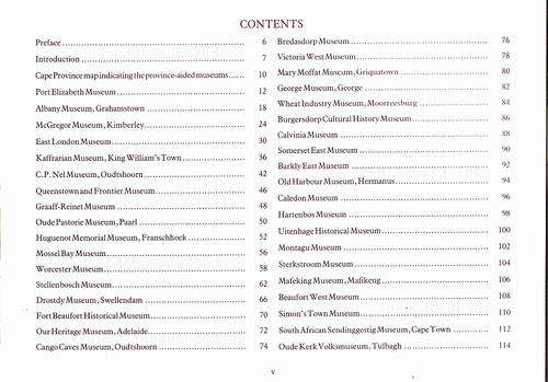 Museums of the Cape: A Guide to the Province-Aided Museums of the Cape (Compiled by H.M.J. Du Preez )