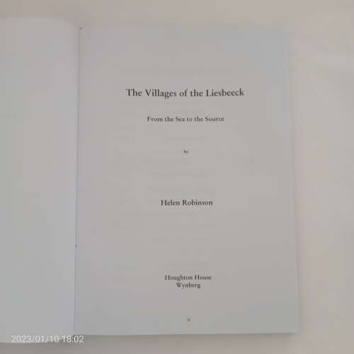 The Villages of the Liesbeeck: From the Sea to the Source (Helen Robinson)