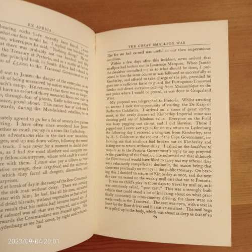 Ex Africa (Rhodesia Reprint Library, Vol. 27)  Hans Sauer