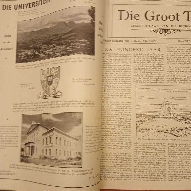 Die Groot Trek: Gedenkuitgawe van die Huisgenoot. Desember 1938