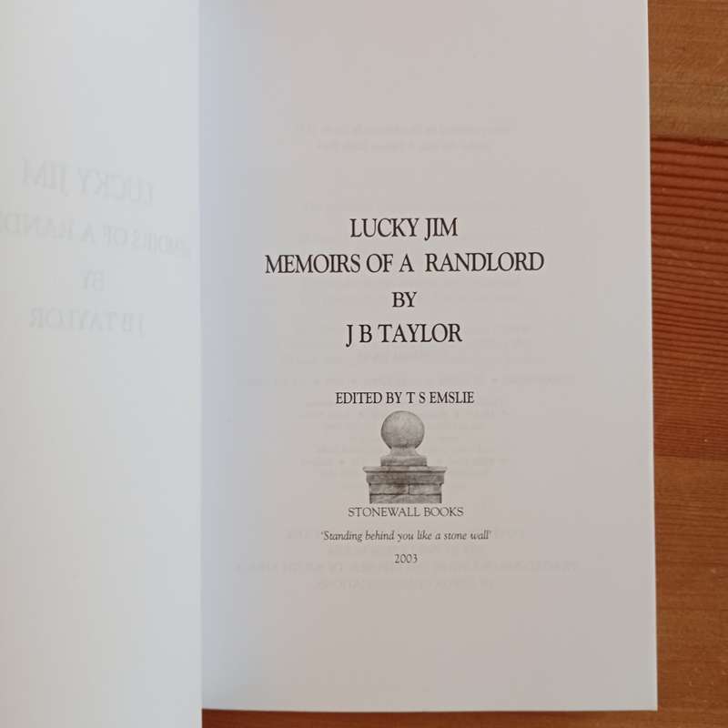 Lucky Jim: Memoirs of a Randlord - Softcover (J. B. Taylor)