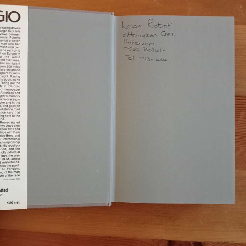 Fangio. My racing life - Fangio, Juan Manuel with Carozzo, Roberto, Moss, Sterling (foreword)