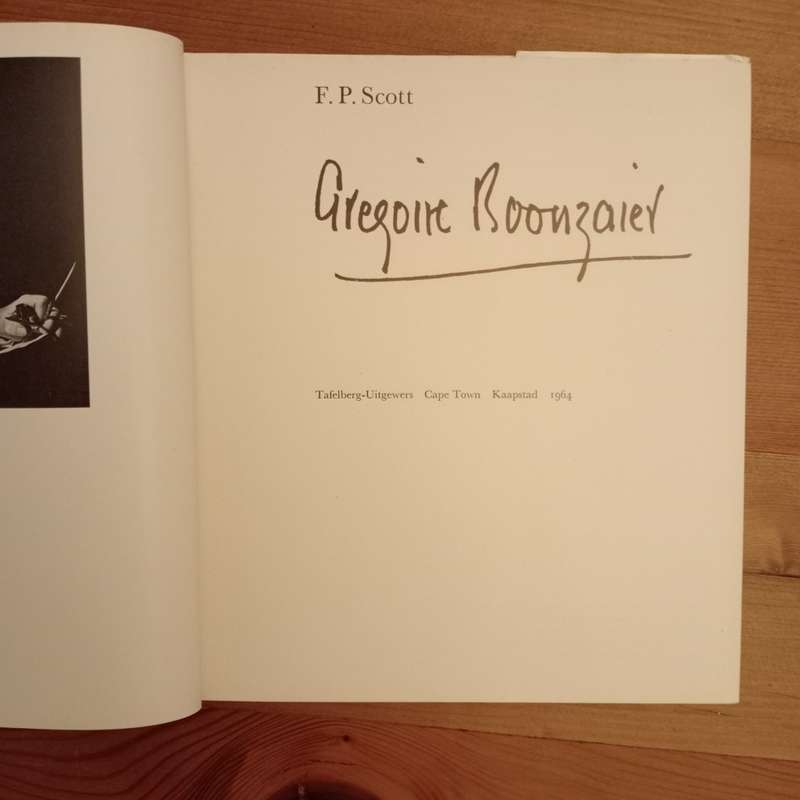 CLEARANCE! Gregoire Boonzaier - F P Scott